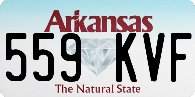 AR license plate 559KVF