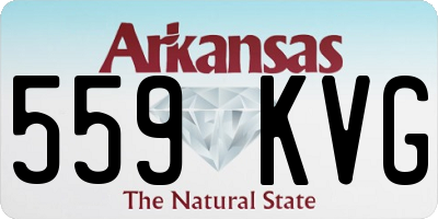 AR license plate 559KVG