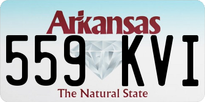 AR license plate 559KVI