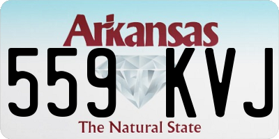 AR license plate 559KVJ