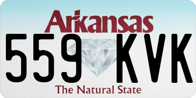 AR license plate 559KVK