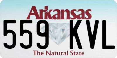 AR license plate 559KVL