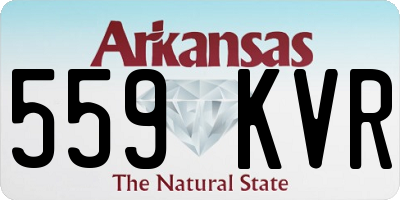 AR license plate 559KVR