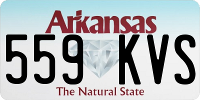 AR license plate 559KVS