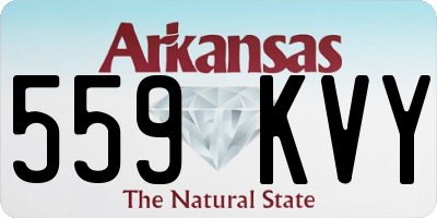 AR license plate 559KVY