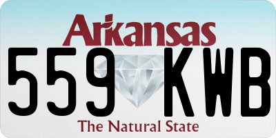 AR license plate 559KWB