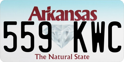 AR license plate 559KWC