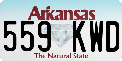 AR license plate 559KWD