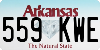 AR license plate 559KWE