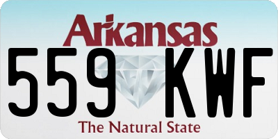 AR license plate 559KWF