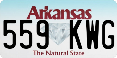 AR license plate 559KWG