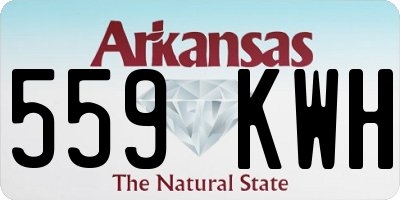 AR license plate 559KWH