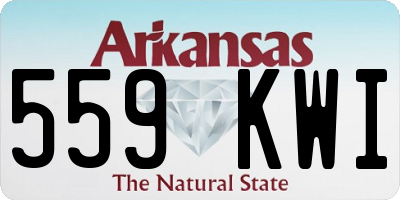 AR license plate 559KWI