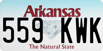 AR license plate 559KWK