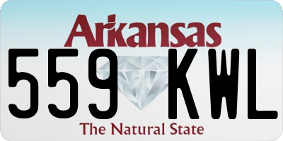 AR license plate 559KWL