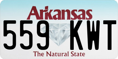 AR license plate 559KWT