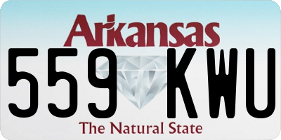 AR license plate 559KWU