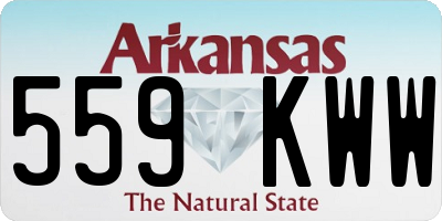 AR license plate 559KWW