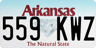 AR license plate 559KWZ
