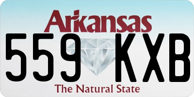 AR license plate 559KXB