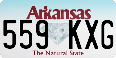 AR license plate 559KXG