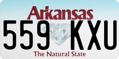 AR license plate 559KXU