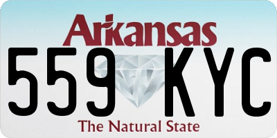 AR license plate 559KYC