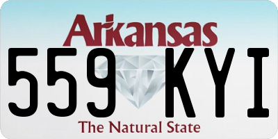 AR license plate 559KYI