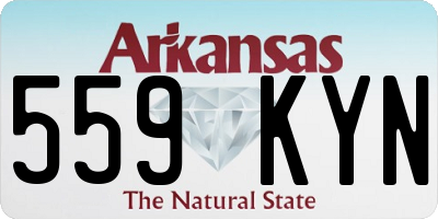 AR license plate 559KYN