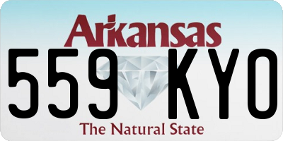 AR license plate 559KYO