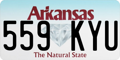 AR license plate 559KYU