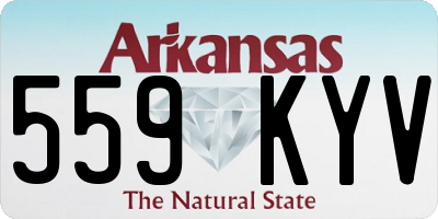 AR license plate 559KYV