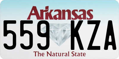 AR license plate 559KZA