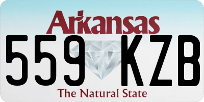 AR license plate 559KZB