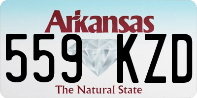 AR license plate 559KZD