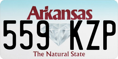 AR license plate 559KZP