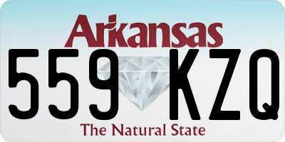 AR license plate 559KZQ