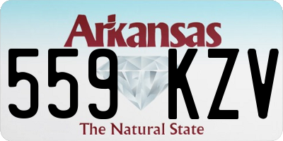AR license plate 559KZV