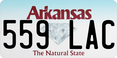 AR license plate 559LAC
