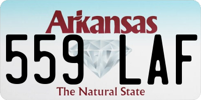 AR license plate 559LAF