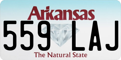 AR license plate 559LAJ