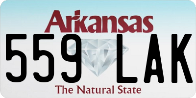 AR license plate 559LAK