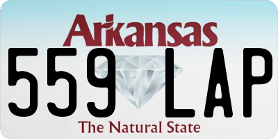 AR license plate 559LAP