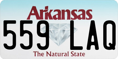 AR license plate 559LAQ