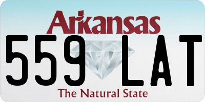 AR license plate 559LAT