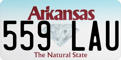 AR license plate 559LAU