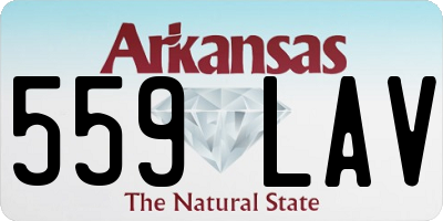 AR license plate 559LAV