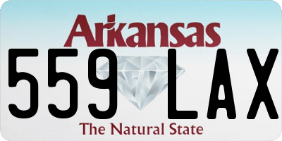 AR license plate 559LAX