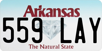 AR license plate 559LAY