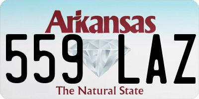 AR license plate 559LAZ